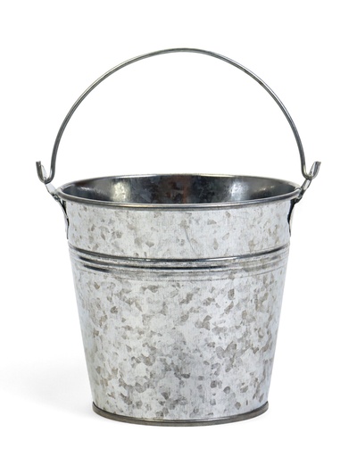 Декоративно кашпо для цветов «Ведёрко альма», 600 мл, d=11 см, h=10 см, металлическое