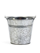 Декоративное кашпо для цветов «Ведёрко альма», 600 мл, d=11 см, h=10 см, металлическое - Фото 2