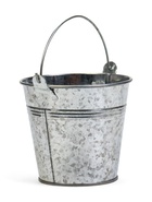 Декоративное кашпо для цветов «Ведёрко альма», 600 мл, d=11 см, h=10 см, металлическое - Фото 3