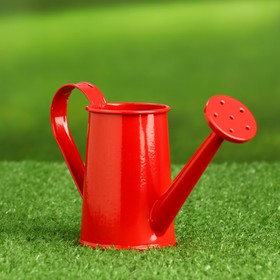 Кашпо «Лейка», 15×7×8 см, красное  (артикул 3924629)  большой выбор товаров оптом и в розницу по низким ценам с доставкой