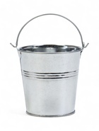 Декоративное кашпо для цветов «Ведёрко альма», 300 мл, d=7.9 см, h=8.2 см, металлическое - Фото 1