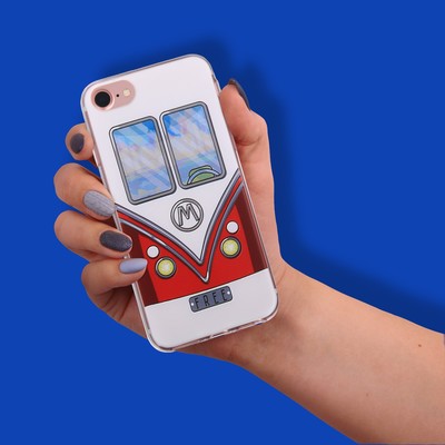 Чехол для телефона iPhone 7 с рельефным нанесением Free, 6.5 × 14 см