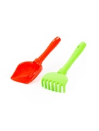 Набор игрушек для песочницы, 2 предмета: лопатка, грабельки, МИКС - Фото 3