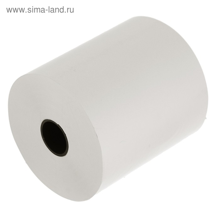 Чековая термолента, ширина 80 мм, длина 74 м, втулка 18 мм, 48 г/м² - Фото 1