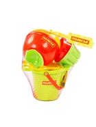 Набор игрушек для песочницы, 7 предметов: ведро, ситечко, совок, грабельки, формочки, лейка, МИКС - Фото 3