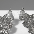 Серьги со стразами «Триумф света» капля, цвет белый в серебре, 11,5 см - Фото 4