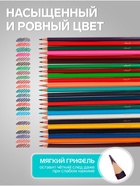 Карандаши Calligrata, цветные, акварельные, 24 цвета - Фото 6