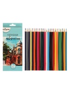 Карандаши Calligrata, цветные, акварельные, 24 цвета - Фото 9