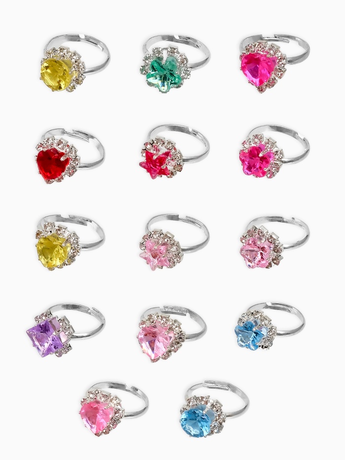 Кольцо «Выбражулька. Льдинки», МИКС в серебре, безразмерное