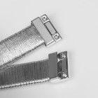 Браслет со стразами «Шанталь» на магните, цвет серебро, L=20 см - Фото 3