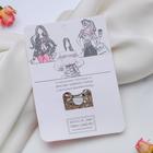 Кольцо для платка «Букет жемчужный», цвет бело-серый в серебре - Фото 3