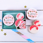 Женский подарочный набор "Самой чудесной": скраб для тела и фигурное мыло, с ароматом розового манго - Фото 1