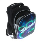 Рюкзак каркасный LeonВergo Midi №2 38*30*17, для мальчика, Speed neon 2, чёрный - Фото 6