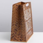 Пакет подарочный крафтовый вертикальный, упаковка, «Не чувствуй преград!», ML 23 х 27 х 11,5 см - Фото 2