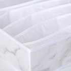 Органайзер для хранения белья «Мрамор», 6 отделений, 32×32×12 см, цвет белый - Фото 5