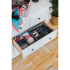 Органайзер для хранения белья «Зигзаг», 32×32×12 см, 16 отделений, цвет серый - Фото 3