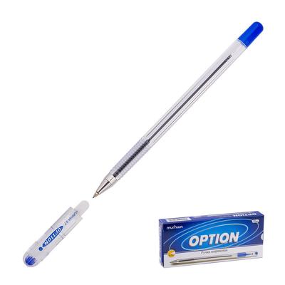 Ручка шариковая MunHwa Option, чернила синие, узел 0.7 мм, штрихкод на каждой ручке