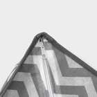 Органайзер для хранения белья «Зигзаг», 12 ячеек, 32×32×10 см, цвет серый - Фото 4