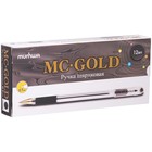 Ручка шариковая MunHwa MC Gold, чернила чёрные, узел 0.7 мм, резиновый упор, штрихкод на каждой ручке - Фото 5