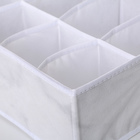 Органайзер для хранения белья «Мрамор», 8 отделений, 32×24×12 см, цвет белый - Фото 5