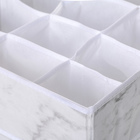 Органайзер для хранения белья Доляна «Мрамор», 12 отделений, 32×32×12 см, цвет белый - Фото 5