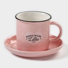 Чайная пара керамическая «Влюбленность», 2 предмета: чашка 200 мл, блюдце d=12,5 см, цвет МИКС - Фото 8
