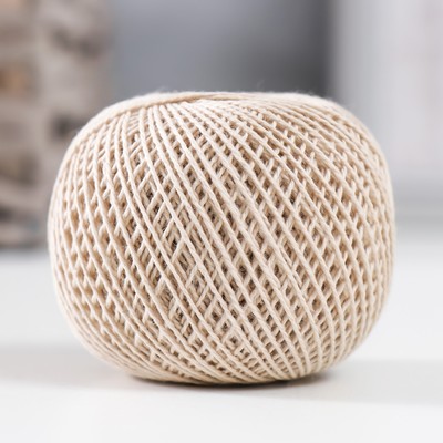 Пряжа для вязания спицами, крючком «ПНК Кирова. Флокс», 150 м/25 г, 100% хлопок немерсеризованный, цвет 3600