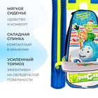 Снегокат «Тимка спорт 4-1», со спинкой, голубой, зелёный, ТС4-1/Ф22 Nika Kids - Фото 5