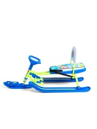 Снегокат «Тимка спорт 4-1», со спинкой, голубой, зелёный, ТС4-1/Ф22 Nika Kids 4167447