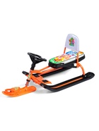 Снегокат «Тимка спорт 4-1», со спинкой, оранжевый, ТС4-1/Ф12 Nika Kids - Фото 6