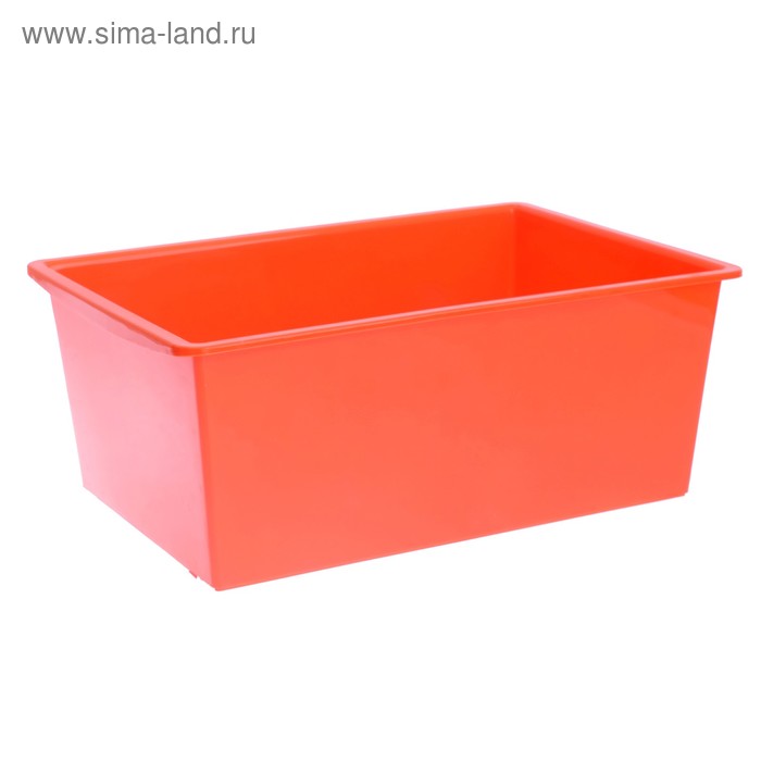 Ящик универсальный, объём 30 л, цвет оранжевый - Фото 1