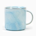Кружка керамическая «Мечтай, действуй», 350 мл, цвет голубой - фото 4264918