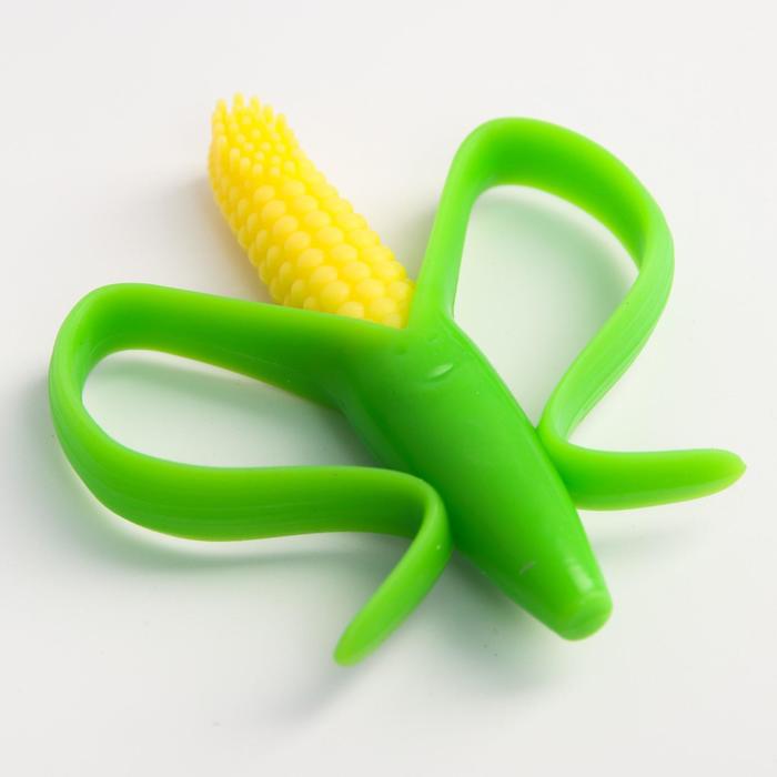 Прорезыватель - массажер силиконовый «Кукуруза», на присоске, Крошка Я