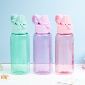 Бутылка для воды, 450 мл, 20 х 8 см, микс