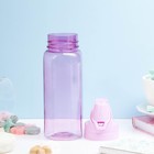 Бутылка для воды спортивная прозрачная, 450 мл, 20×8 см, цвет МИКС - Фото 2