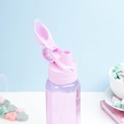 Бутылка для воды спортивная прозрачная, 450 мл, 20×8 см, цвет МИКС - Фото 3