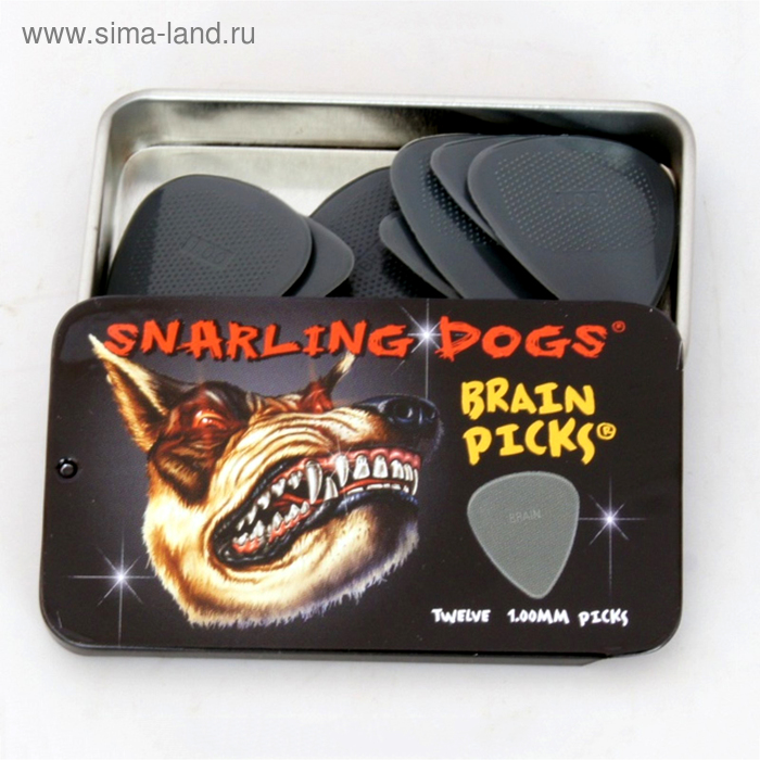 Медиаторы Snarling Dogs TNSDB351-100 Brain Picks 12шт, 1.00 - Фото 1