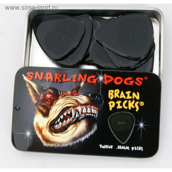 Медиаторы Snarling Dogs TNSDB351-88 Brain Picks 12шт, 0.88