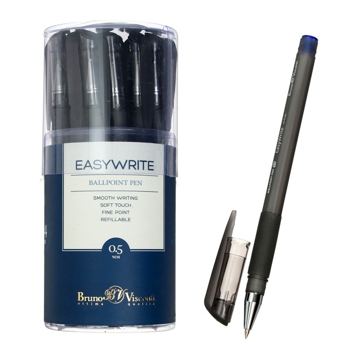 Ручка шариковая EasyWrite Ice, узел 0.5 мм, синие чернила, матовый корпус Silk Touch - Фото 1
