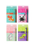 Карандаши цветные 18 цветов BrunoVisconti. FunColor, пластиковые, трёхгранные, МИКС - Фото 2