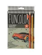 Карандаши цветные 18 цветов BrunoVisconti. FunColor, пластиковые, трёхгранные, МИКС - Фото 22