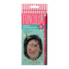 Карандаши цветные 12 цветов FunColor, пластиковые, трёхгранные, МИКС - Фото 2