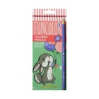 Карандаши цветные 12 цветов FunColor, пластиковые, трёхгранные, МИКС - Фото 12