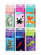 Карандаши цветные 12 цветов FunColor, пластиковые, трёхгранные, МИКС - Фото 9