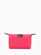 Косметичка простая на молнии, маленькая, розовая - Фото 4