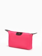 Косметичка простая на молнии, маленькая, розовая - Фото 6