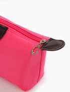 Косметичка простая на молнии, маленькая, розовая - Фото 7