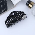 Краб для волос "Скарлетт" завитки крупный цветок, 9 см, чёрный (комплект 6 шт) - фото 23717245