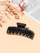 Крабик для волос «Ночка», два ряда страз, 11.5 см, чёрный - фото 51943674 Крабик для волос «Ночка», два ряда страз, 11.5 см, чёрный - фото 51943674