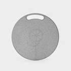 Доска разделочная круглая «Эко», d=31 см, пластик, тёмно-серая - Фото 1